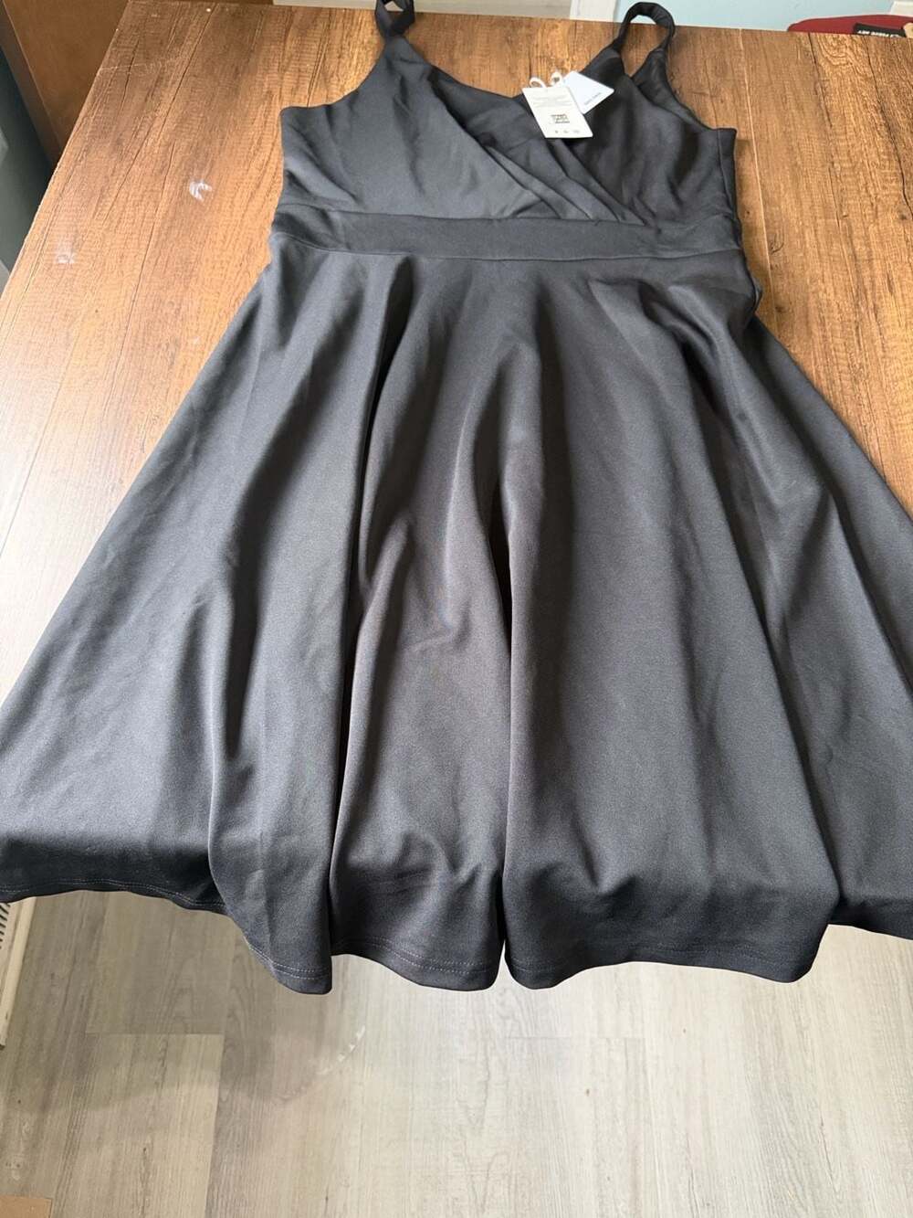 Grace Karin Sleeveless Wrap V-Neck Dress Size XL Black